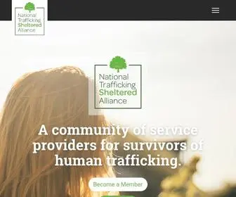 Shelteredalliance.org(National Trafficking Sheltered Alliance) Screenshot