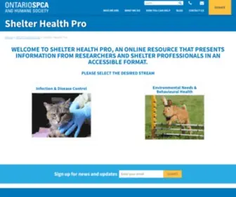 Shelterhealthpro.com(Shelter Health Pro) Screenshot