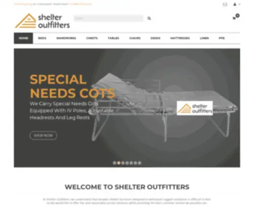 Shelteroutfitters.com(Shelter Outfitters) Screenshot