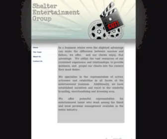 Shelterpeople.com(Shelter entertainment group) Screenshot