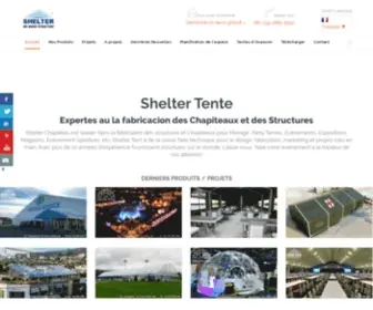 Sheltertente.fr(Chapiteau Mariage) Screenshot