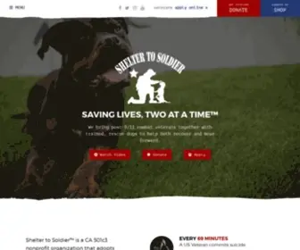 Sheltertosoldier.org(Saving Lives) Screenshot