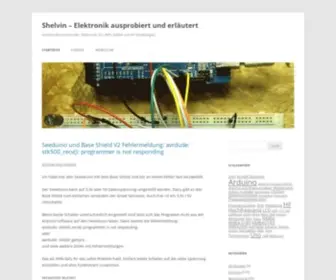 Shelvin.de(Elektronik ausprobiert und erläutert) Screenshot