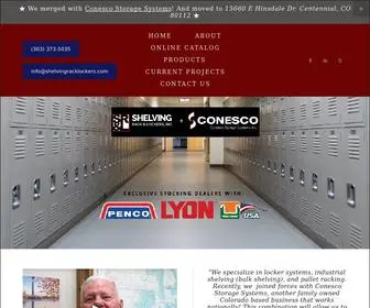 Shelvingracklockers.com(Shelving Rack & Lockers) Screenshot