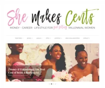 Shemakescents.com(MONEY, CAREER, & LIFESTYLE FOR MILLENNIAL WOMEN) Screenshot