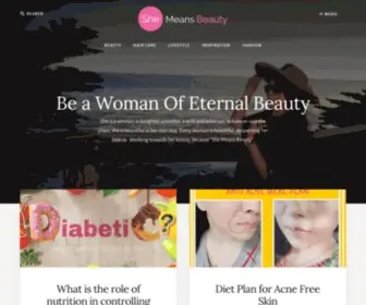 Shemeansbeauty.com(She Means Beauty) Screenshot