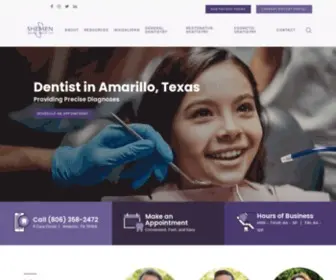 Shemendental.com(Dentist in Amarillo) Screenshot