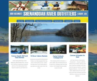 Shenandoah-River.com(Canoe, Kayak, Tubing, Camp the Shenandoah River in Luray, VA) Screenshot