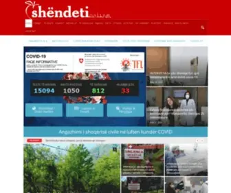 Shendeti.com.al(GAZETA SHËNDETI) Screenshot