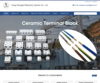 Shengdaceramic.com(Yixing Shengda Refractory Ceramic Co) Screenshot