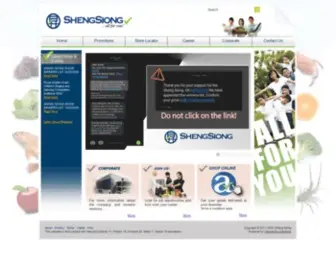 Shengsiong.com.sg(Sheng Siong) Screenshot
