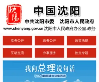 Shenyang.gov.cn(中国沈阳网站) Screenshot