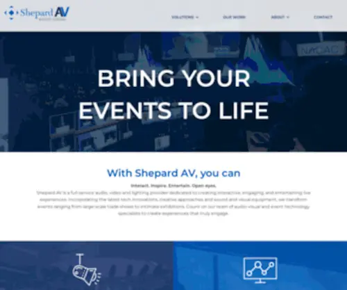 Shepardav.com(Audio Visual Services) Screenshot