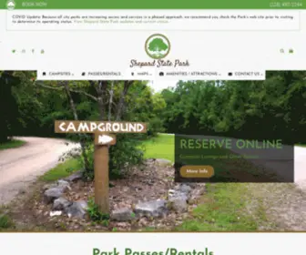 Shepardstatepark.com(Shepard State Park) Screenshot