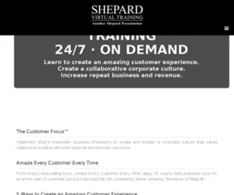 Shepardvirtualtraining.com(Very Effective Customer Service Training) Screenshot