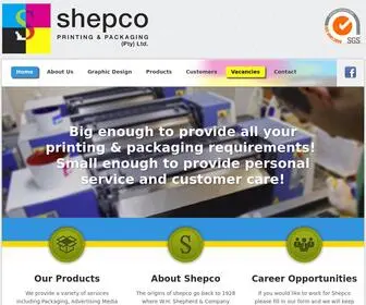 Shepco.co.za(Shepco Printing and Packaging) Screenshot