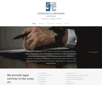 Shephard.com.au(Shephard & Shephard Solicitors) Screenshot