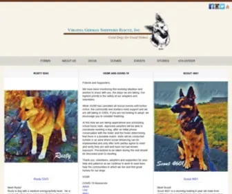 Shepherdrescue.org(Virginia German Shepherd Rescue) Screenshot