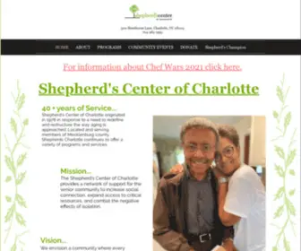 Shepherdscharlotte.org(Shepherd's Center of Charlotte/Charlotte/Seniors) Screenshot