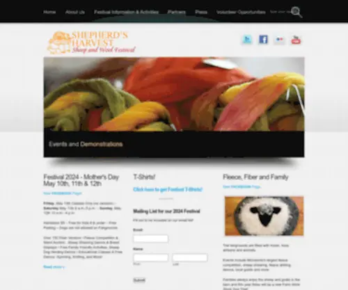 Shepherdsharvestfestival.org(Shepherd&#039;s Harvest Festival) Screenshot