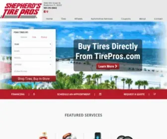 Shepherdstirepros.com(Shepherd's Tire Pros) Screenshot