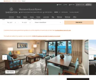 Sheraton-Kauai.com(Kauai Hawaii Hotels) Screenshot
