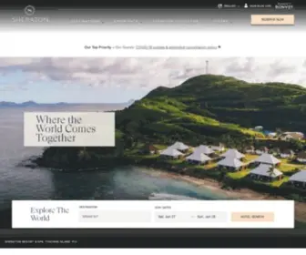 Sheraton.com(International Hotels & Resorts) Screenshot