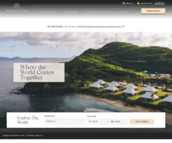 Sheratonbetterwhenshared.com(International Hotels & Resorts) Screenshot