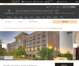 Sheratonbwiairport.com(BWI Airport Hotel) Screenshot