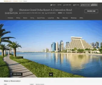 Sheratongranddoha.com(Hotels in Doha) Screenshot