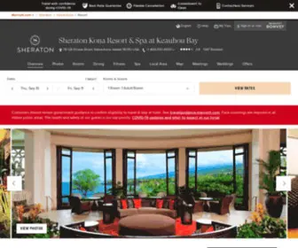 Sheratonkona.com(Big island resorts) Screenshot