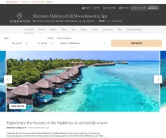 Sheratonmaldives.com(Sheraton Maldives Full Moon Resort & Spa) Screenshot