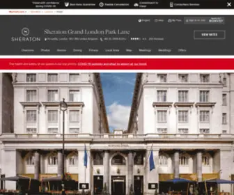 Sheratonparklane.com(Sheraton Grand London Park Lane) Screenshot