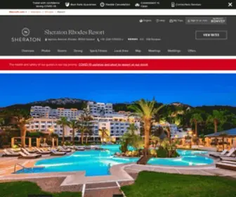 Sheratonrhodesresort.com(Hotel in Rhodes) Screenshot