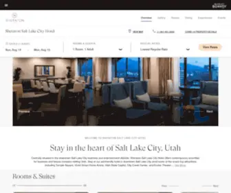 Sheratonsaltlakecityhotel.com(Downtown Salt Lake City Hotels) Screenshot