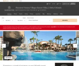 Sheratonvistanavillages.com(Orlando Resort on International Drive) Screenshot