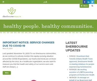 Sherbourne.on.ca(Sherbourne Health) Screenshot