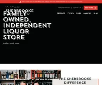 Sherbrookeliquor.com(Sherbrooke Liquor Store Edmonton) Screenshot