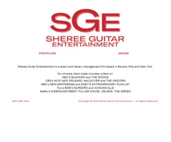 Shereeguitar.com(Sheree Guitar Entertainment) Screenshot