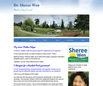 Shereewen.net(Sheree Wen for Medina City Council) Screenshot