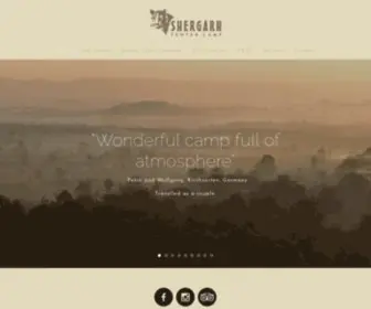 Shergarh.com(A tented safari camp at Kanha Tiger Reserve) Screenshot