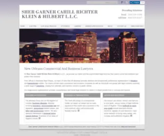 Shergarner.com(Sophisticated New Orleans business and commercial lawyers on your side) Screenshot