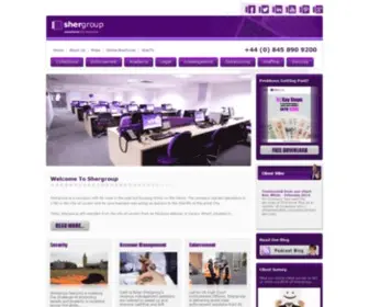 Shergroup.net(Outsourcing Call Centre and IT Outsourcing Company) Screenshot