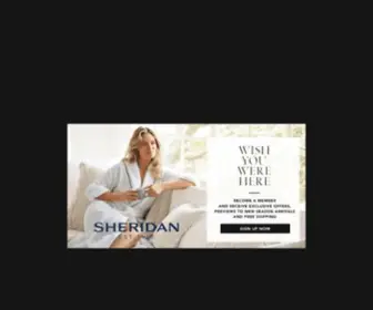 Sheridanaustralia.co.uk(Australia's Best Luxury Bedding) Screenshot