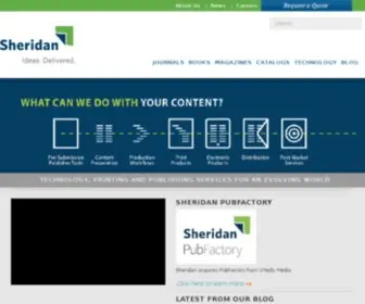 Sheridanbooks.com(The Sheridan Group) Screenshot