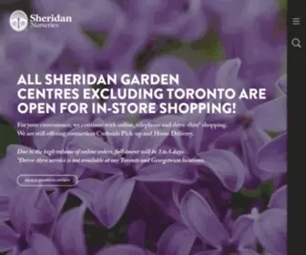 Sheridannurseries.com(Sheridan Nurseries) Screenshot