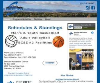 Sheridanrecreation.com(The Sheridan Recreation District) Screenshot