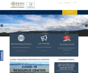 Sheridanwyomingchamber.org(Sheridan County Chamber of Commerce) Screenshot
