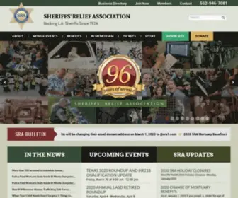 Sheriffsrelief.org(Sheriffs' Relief Association) Screenshot