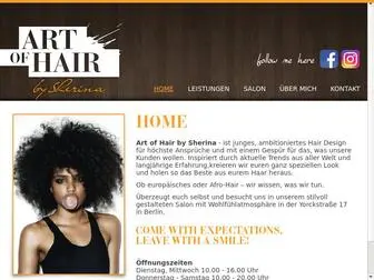 Sherina-Hairart.de(ART OF HAIR) Screenshot